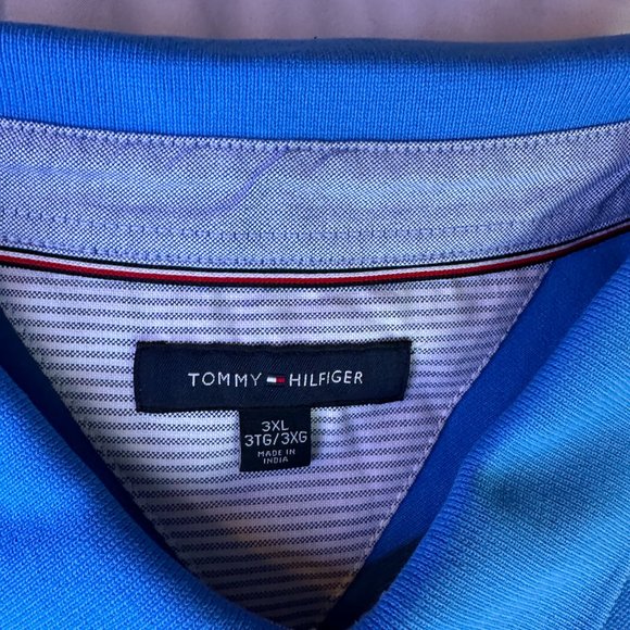 Like New Tommy Hilfiger Polo Blue XXXL 3X - Picture 3 of 4